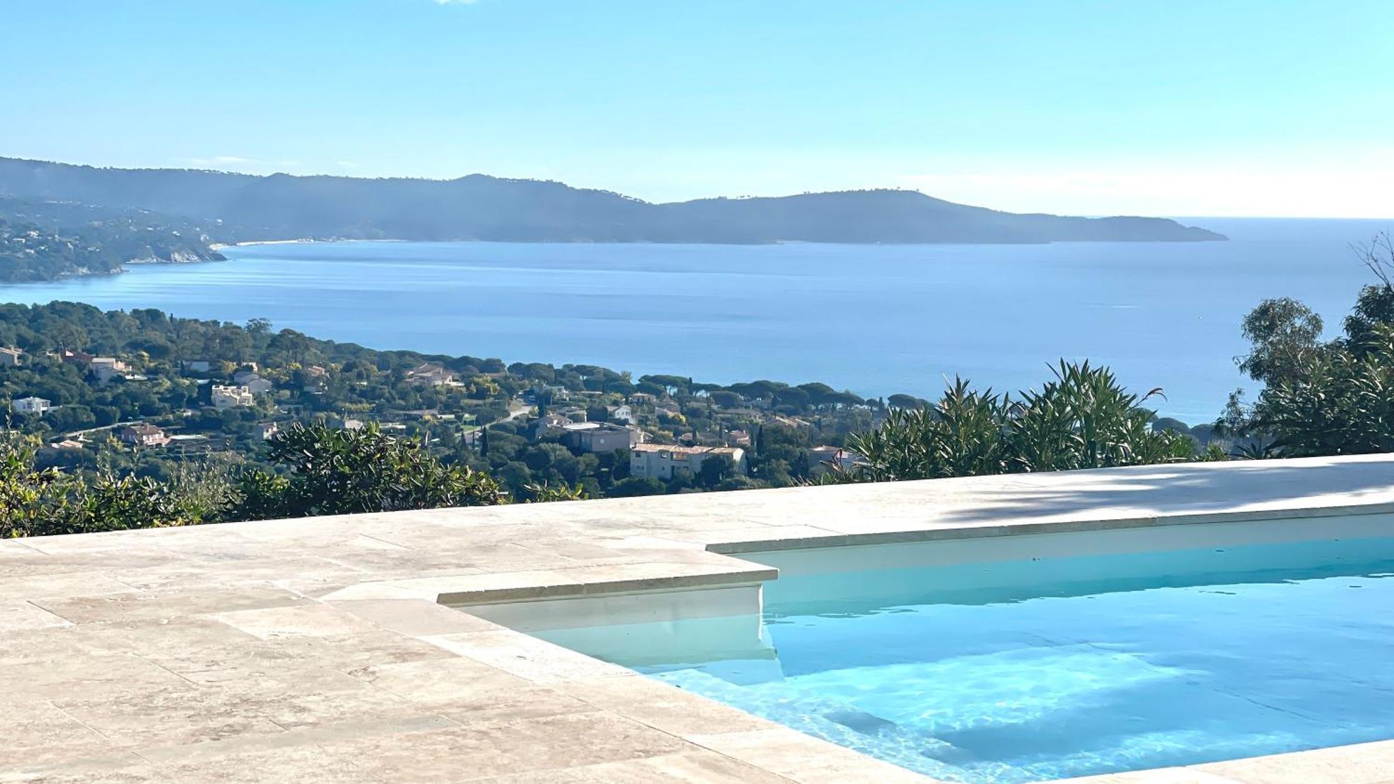 Villa Cacharelle Vue Mer Piscine Кавалере-сюр-Мер Екстериор снимка