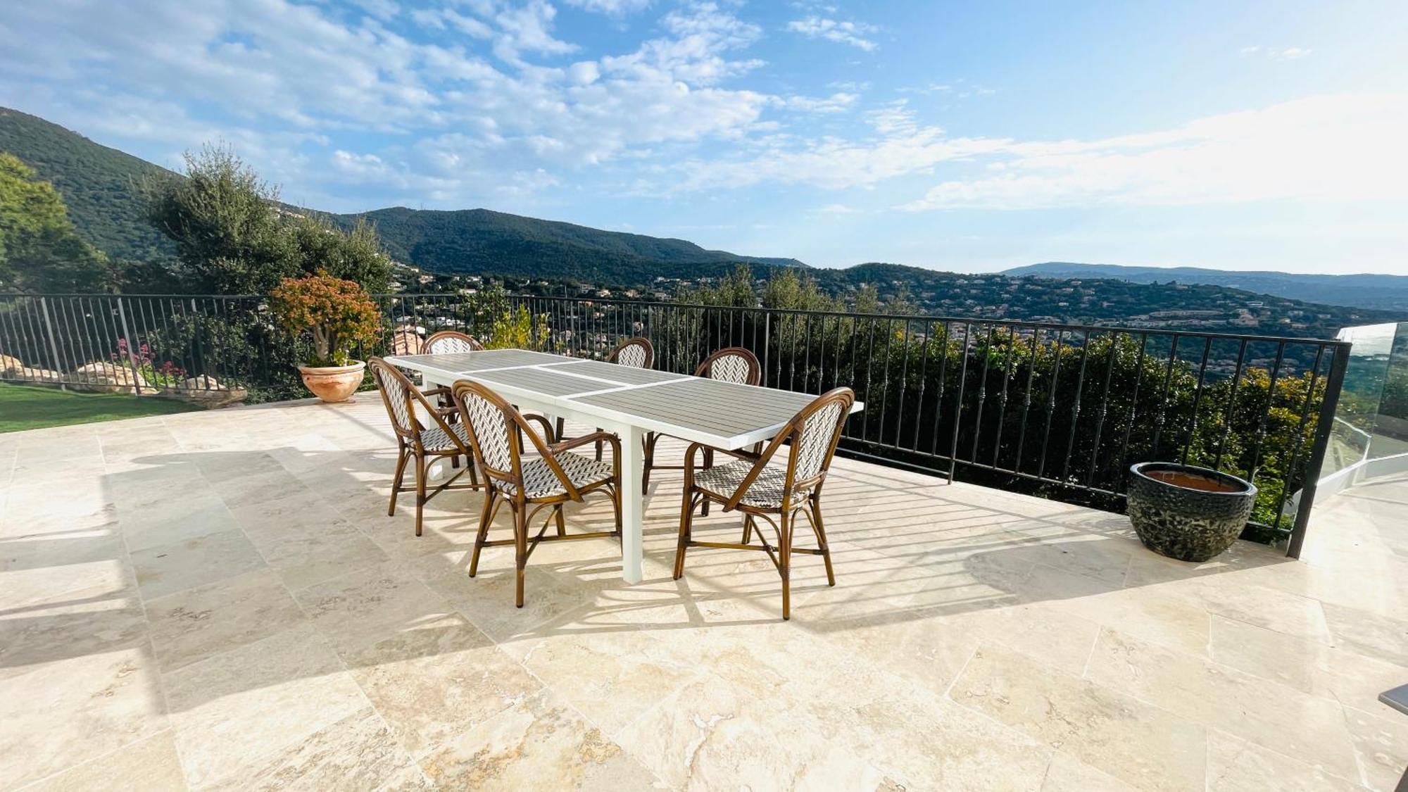 Villa Cacharelle Vue Mer Piscine Кавалере-сюр-Мер Екстериор снимка