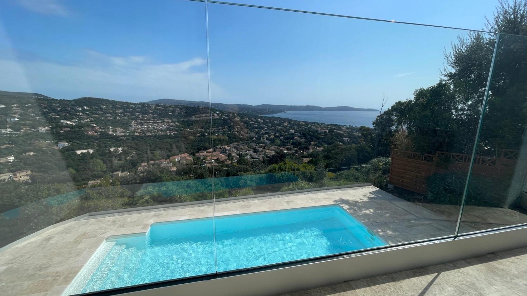 Villa Cacharelle Vue Mer Piscine Кавалере-сюр-Мер Екстериор снимка